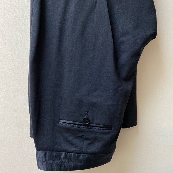 theory ~ black tuxedo pants in light wool - Picture 2 of 5